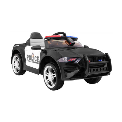 Carro Elétrico para Criança Policia GT 12V c/ RODAS DE BORRACHA & ASSENTO EM PELE