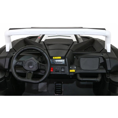 Coche Eléctrico para Niño BUGGY ATV RACING 24v Blanco c/ RUEDAS DE GOMA & ASIENTO DE PIEL