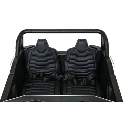 Coche Eléctrico para Niño BUGGY ATV RACING 24v Blanco c/ RUEDAS DE GOMA & ASIENTO DE PIEL