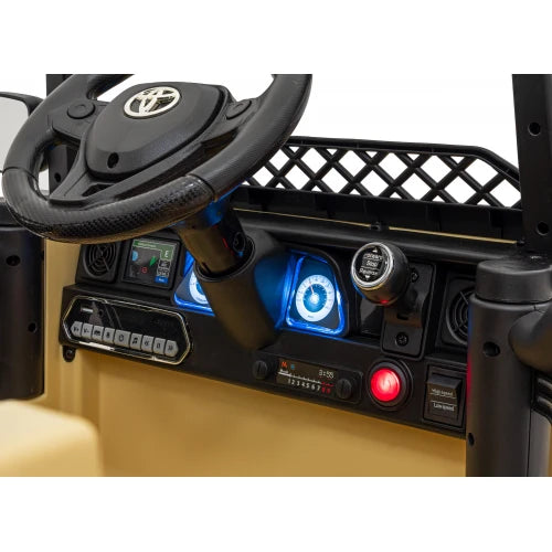 Coche Eléctrico para Niños TOYOTA FJ CRUISER 12v 4X4 Camel c/ RUEDAS DE GOMA & ASIENTO DE PIEL