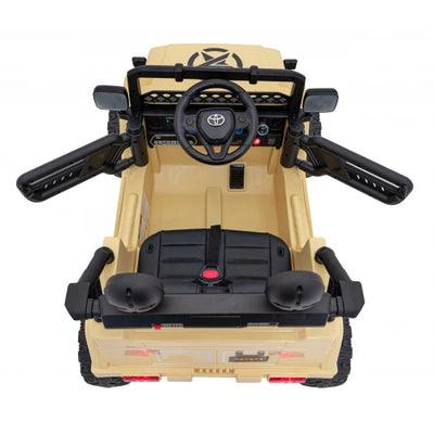 Coche Eléctrico para Niños TOYOTA FJ CRUISER 12v 4X4 Camel c/ RUEDAS DE GOMA & ASIENTO DE PIEL