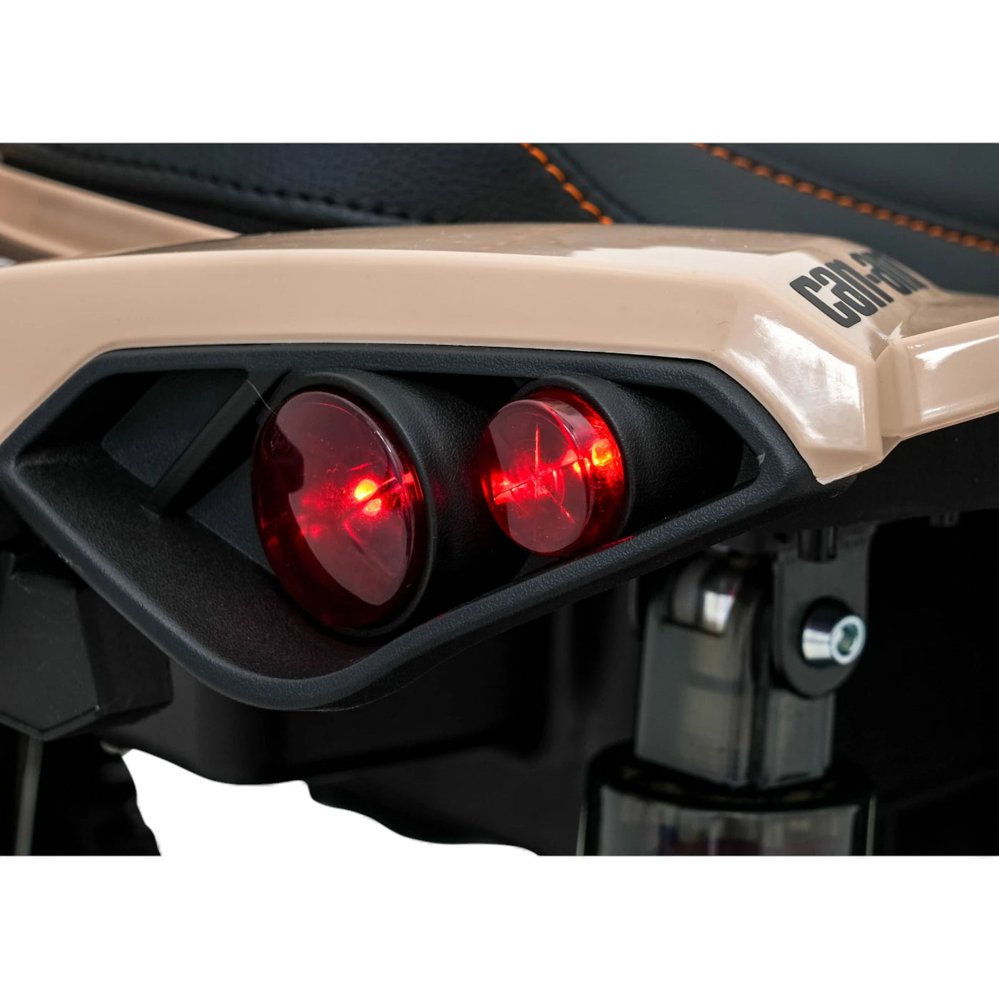 Moto 4 Eléctrica para Niño CAN AM Maverick 24v 2x200w Caqui c/ RUEDAS DE GOMA & ASIENTO DE PIEL