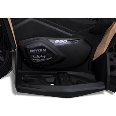 Moto 4 Eléctrica para Niño CAN AM Maverick 24v 2x200w Caqui c/ RUEDAS DE GOMA & ASIENTO DE PIEL