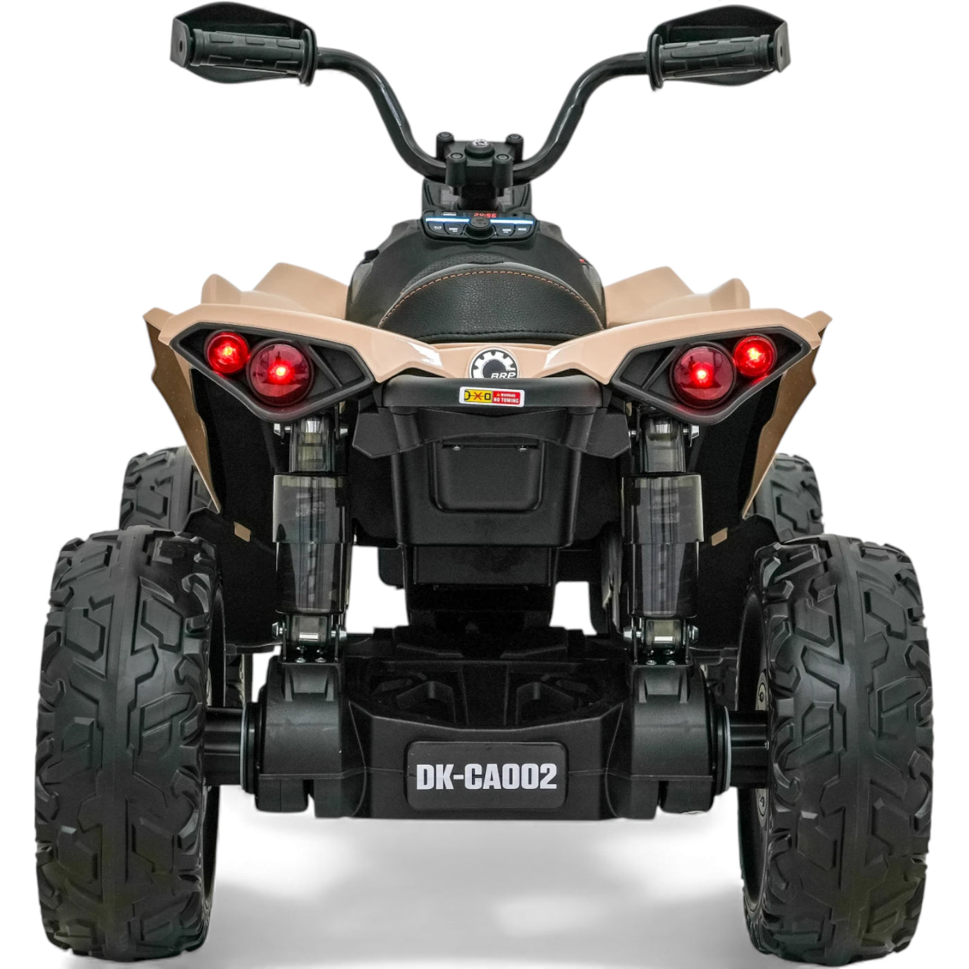 Moto 4 Eléctrica para Niño CAN AM Maverick 24v 2x200w Caqui c/ RUEDAS DE GOMA & ASIENTO DE PIEL