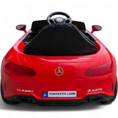 Coche Eléctrico para niño MERCEDES CLS 350 12v Rojo c/ RUEDAS DE GOMA & ASIENTO DE PIEL