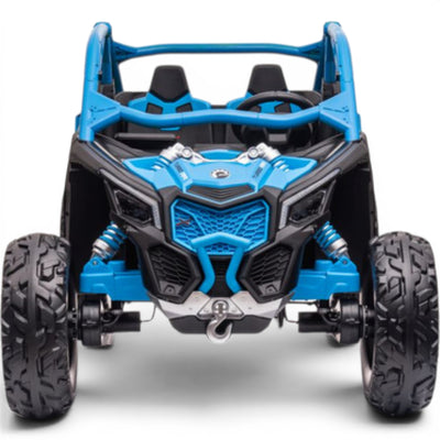 Coche Eléctrico para Niño CAN-AM MAVERICK TURBO RR 4x4 24v Naranja c/ RUEDAS DE GOMA & ASIENTO DE PIEL