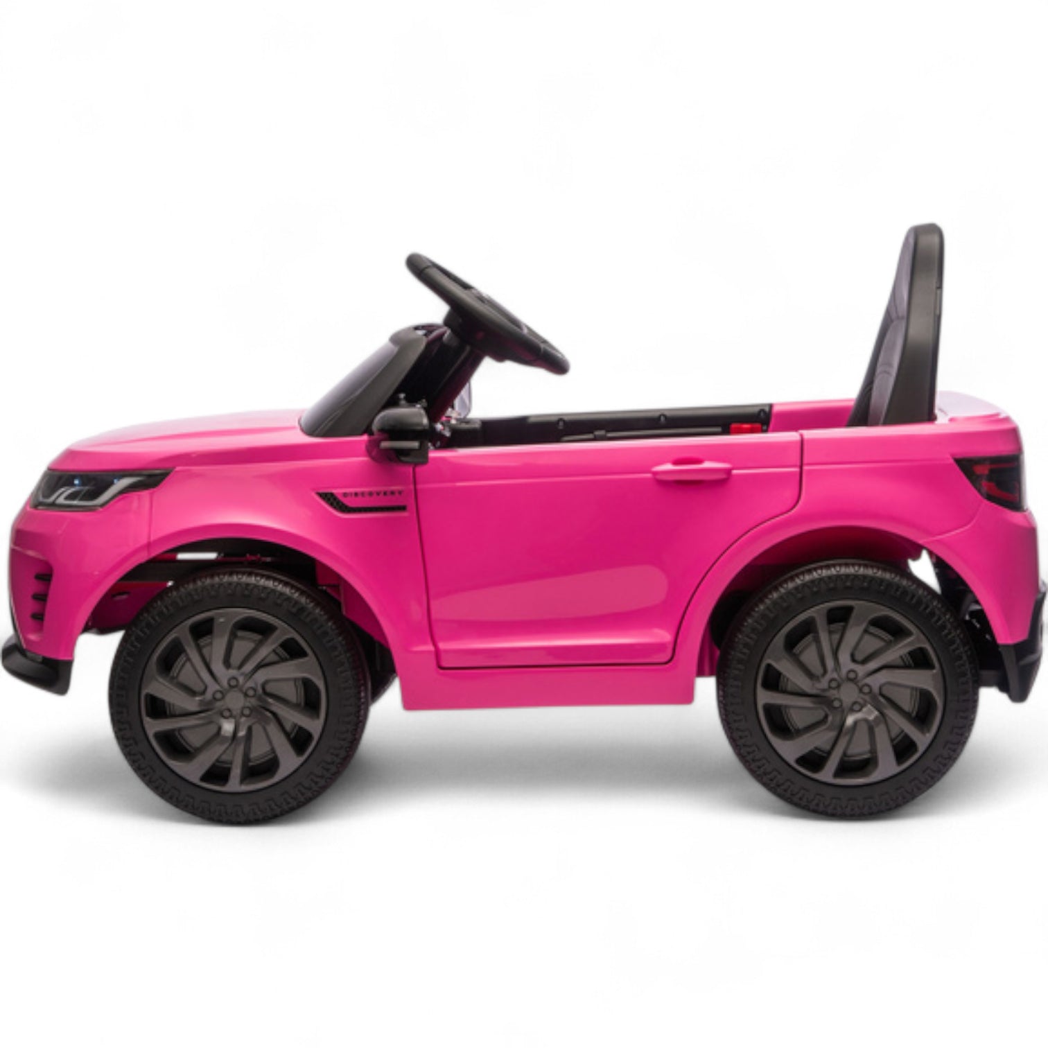 Coche Eléctrico para Niños RANGE ROVER DISCOVERY 12v Negro c/ RUEDAS DE GOMA & ASIENTO DE PIEL