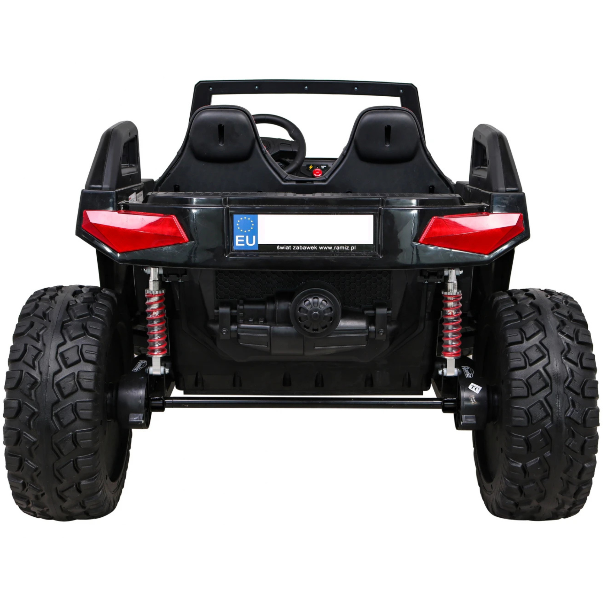 Coche Eléctrico para Niño BUGGY CLASH 4x4 24v Negro 2 LUGARES, RUEDAS DE GOMA & ASIENTO DE PIEL