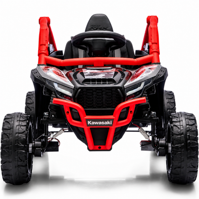 Coche Eléctrico para Criança Buggy KAWASAKI 4x4 12v BATERÍA DE LITIO Rojo c/ RUEDAS DE GOMA & ASIENTO DE PIEL