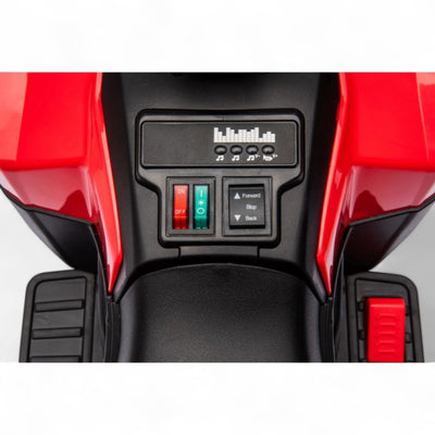 Mini Moto 4 Eléctrica para Niños LITTLE EXPLORER 6v Roja c/ RODAS DE GOMA