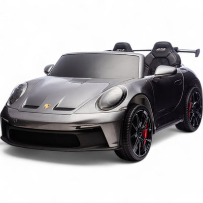 Coche Eléctrico para Niño PORSCHE 911 GT3 24v STRONG XXL Rosa c/ RUEDAS DE GOMA & ASIENTO DE PIEL Y VELVET