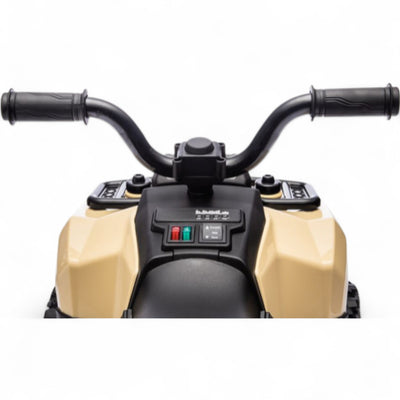 Mini Moto 4 Eléctrica para Niños LITTLE EXPLORER 6v Khaki c/ RODAS DE GOMA