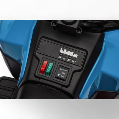 Mini Moto 4 Eléctrica para Niños LITTLE EXPLORER 6v Azul c/ RODAS DE GOMA