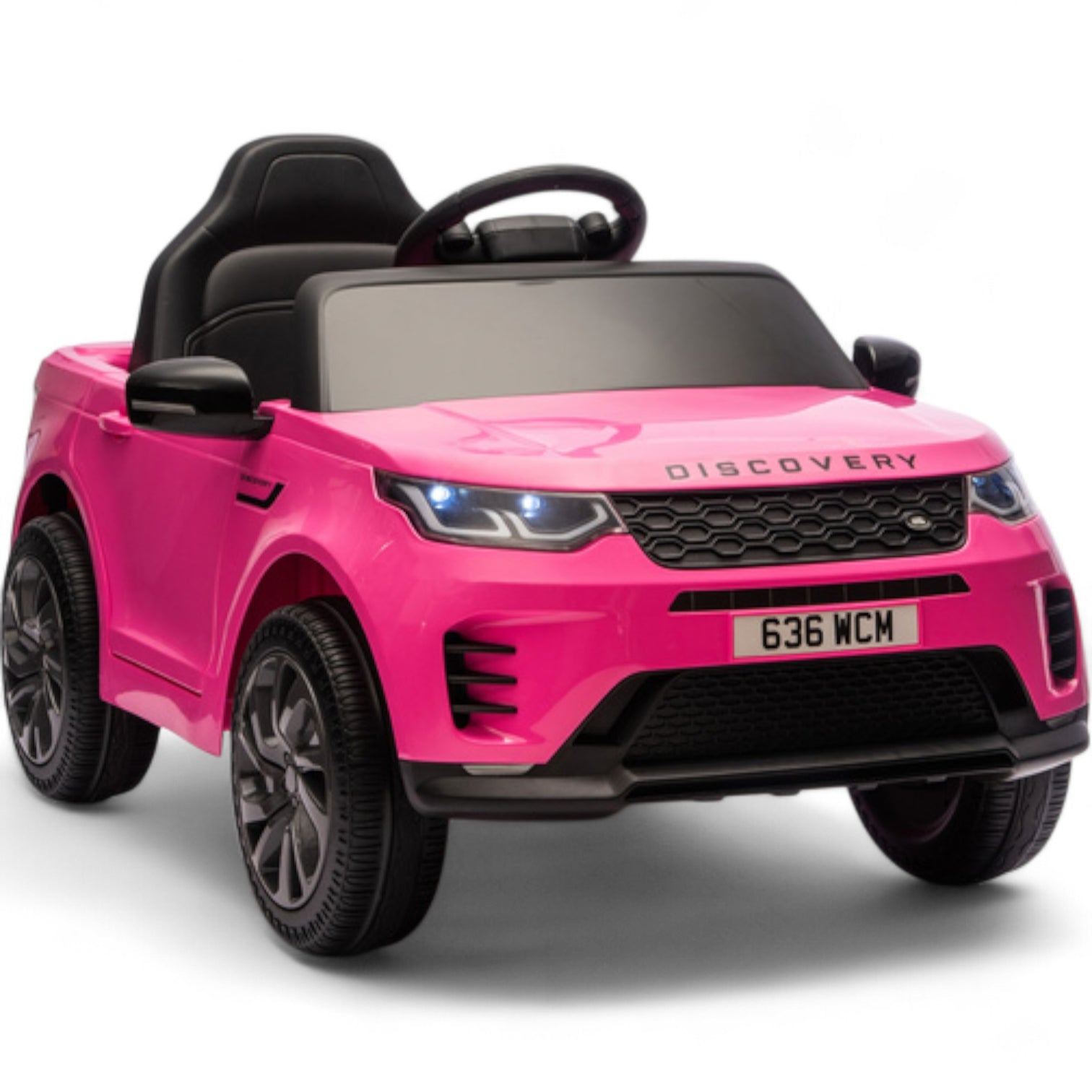 Coche Eléctrico para Niños RANGE ROVER DISCOVERY 12v Negro c/ RUEDAS DE GOMA & ASIENTO DE PIEL