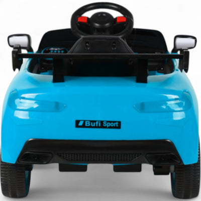 Coche Eléctrico para Niño R8 Style 12v Azul c/ RUEDAS DE GOMA & ASIENTO DE PIEL