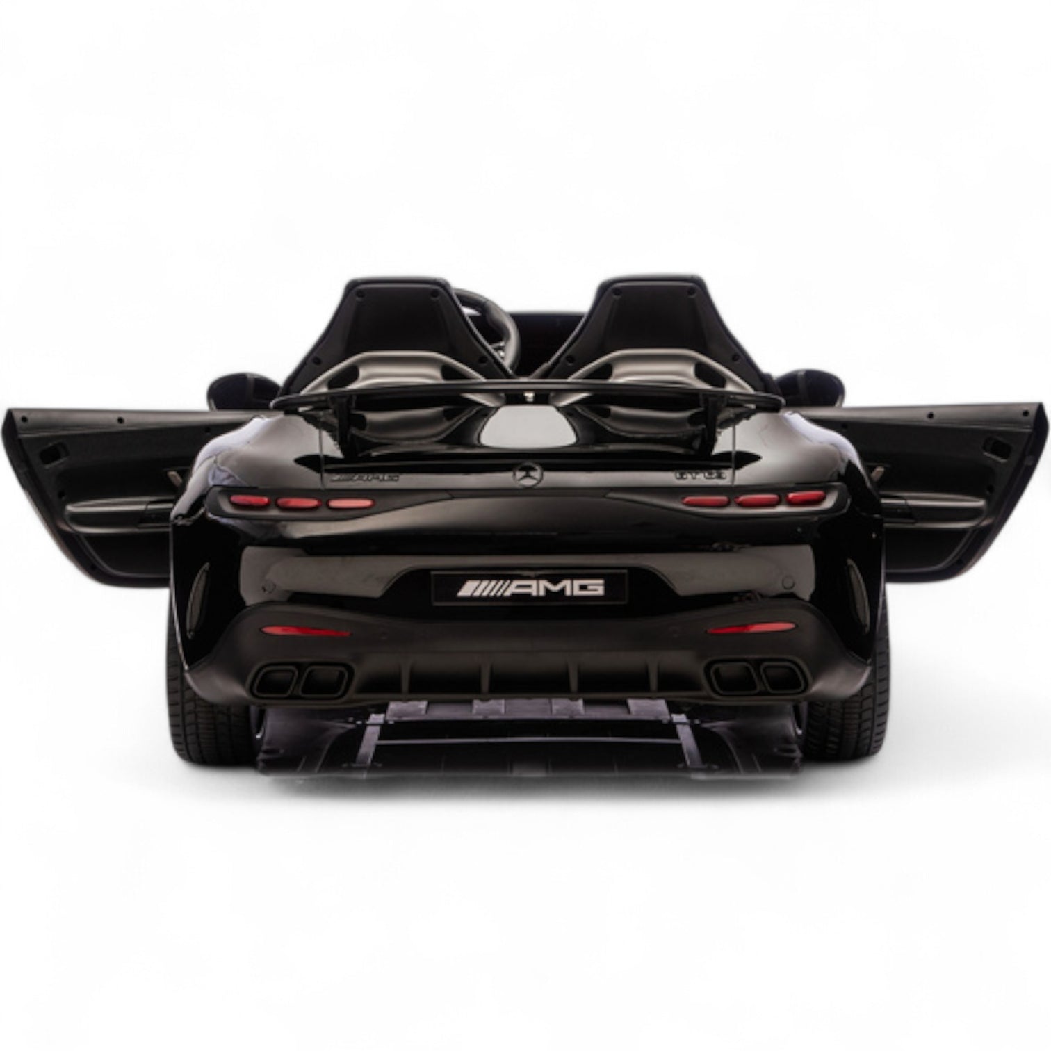 Coche Eléctrico para Niño MERCEDES GT63 24v STRONG XXL Negro Metalizado c/ MP4, RUEDAS DE GOMA & ASIENTO DE PIEL