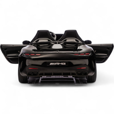 Coche Eléctrico para Niño MERCEDES GT63 24v STRONG XXL Negro Metalizado c/ MP4, RUEDAS DE GOMA & ASIENTO DE PIEL