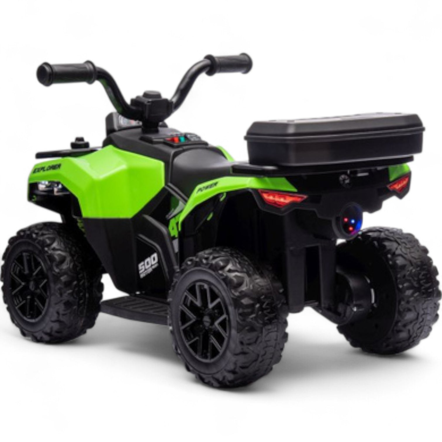 Mini Moto 4 Eléctrica para Niños LITTLE EXPLORER 6v Verde c/ RODAS DE GOMA