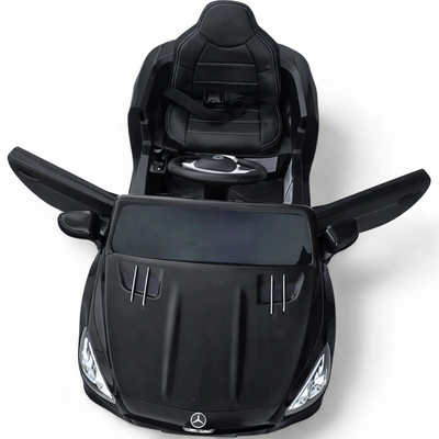 Coche Eléctrico para Niño MERCEDES SL500 12V Negro c/ RUEDAS DE GOMA & ASIENTO DE PIEL