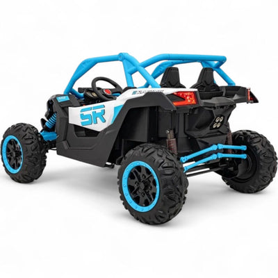 Coche Eléctrico para Niños MAVERICK STYLE RR 4x4 24v Azul c/ RUEDAS DE GOMA & ASIENTO DE PIEL