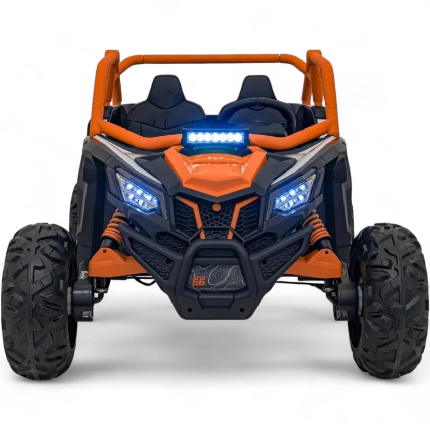 Coche Eléctrico para Niños MAVERICK STYLE RR 4x4 24v Naranja c/ RUEDAS DE GOMA & ASIENTO DE PIEL
