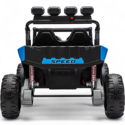 Coche Eléctrico para Niño BUGGY TURBO SPORT 4x4 24v Azul c/ RUEDAS DE GOMA & ASIENTO DE PIEL