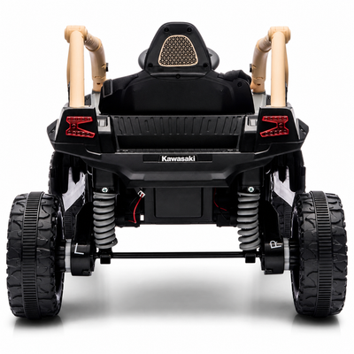 Coche Eléctrico para Niños Buggy KAWASAKI 4x4 12v BATERÍA DE LITIO Khaki c/ RUEDAS DE GOMA & ASIENTO DE PIEL
