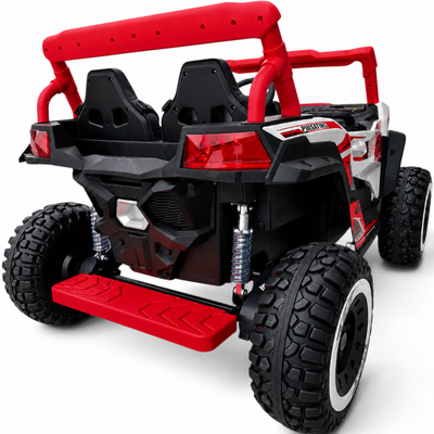 Carro Elétrico para Criança BUGGY PULSATING 4x4 24v Vermelho c/ RODAS DE BORRACHA & ASSENTO EM PELE