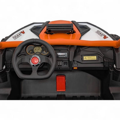 Coche Eléctrico para Niños MAVERICK STYLE RR 4x4 24v Naranja c/ RUEDAS DE GOMA & ASIENTO DE PIEL