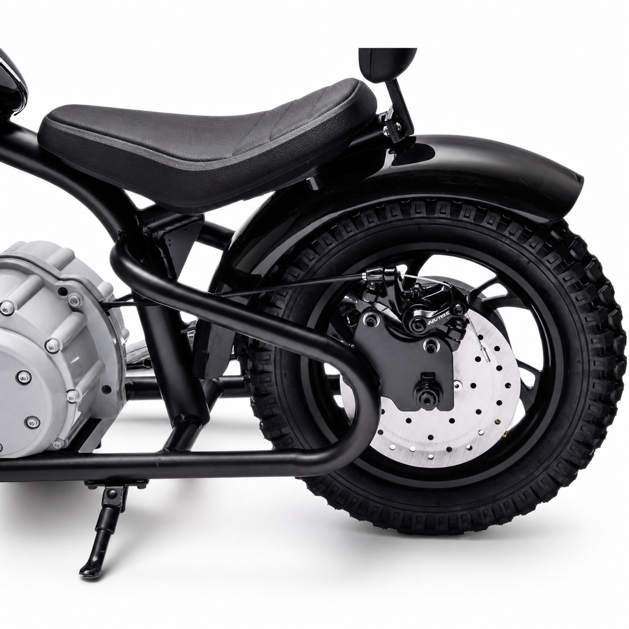 Mota Elétrica para Criança MINI REBEL 36v Preta c/ RODAS PNEUMÁTICAS E ASSENTO EM PELE
