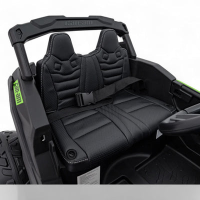 Coche Eléctrico para Niños CAN-AM MAVERICK 4x4 24v Verde c/ RUEDAS DE GOMA & ASIENTO DE PIEL