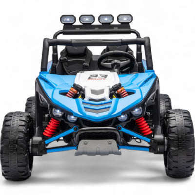 Coche Eléctrico para Niño BUGGY TURBO SPORT 4x4 24v Azul c/ RUEDAS DE GOMA & ASIENTO DE PIEL