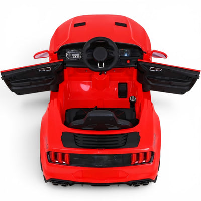 Carro Elétrico para Criança GT Style Vermelho 12v c/ RODAS DE BORRACHA & ASSENTO EM PELE