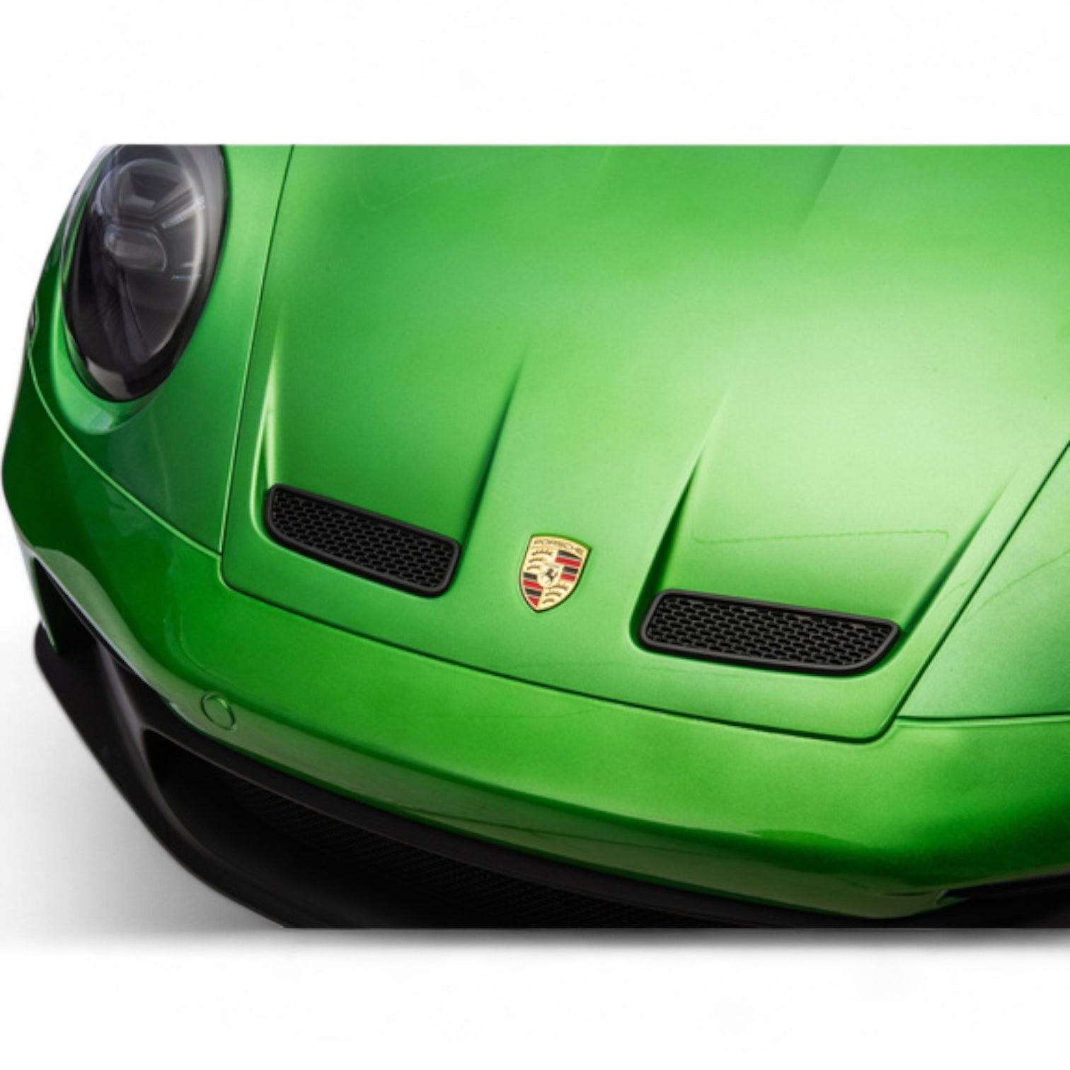 Coche Eléctrico para Niño PORSCHE 911 GT3 24v 4x4 XXL Verde Metalizado c/ MP4, RUEDAS DE GOMA & ASIENTO DE PIEL Y VELUR