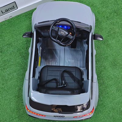 Coche Eléctrico para Niños AUDI RS6 12v Gris c/ RUEDAS DE GOMA & ASIENTO DE PIEL