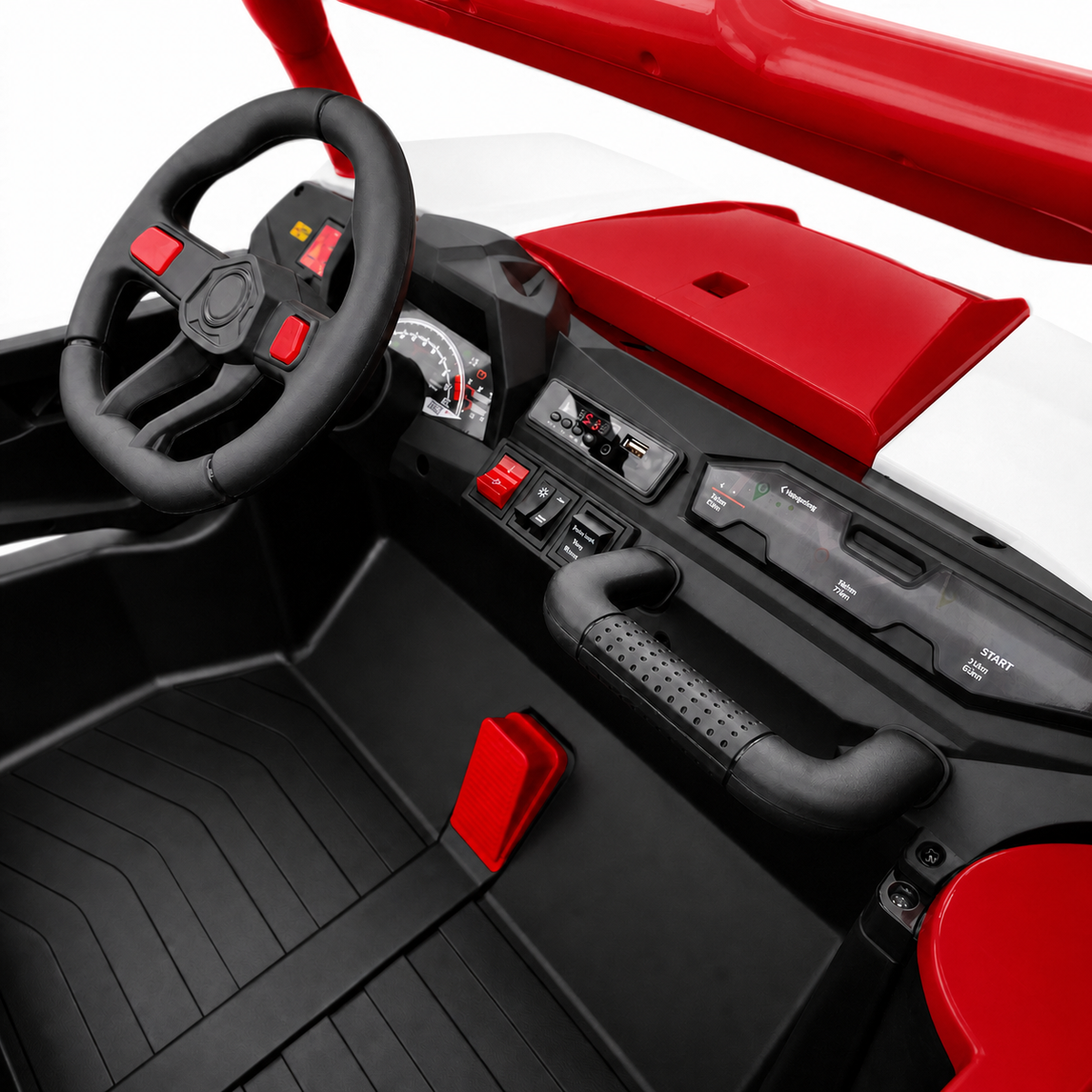 Buggy Pulsating 4x4 24V Vermelho – carro elétrico para criança (vista 4)