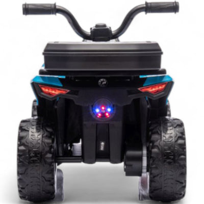 Mini Moto 4 Eléctrica para Niños LITTLE EXPLORER 6v Azul c/ RODAS DE GOMA