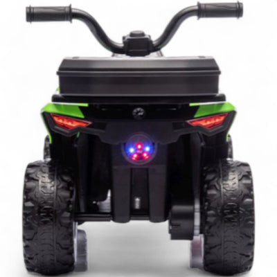 Mini Moto 4 Eléctrica para Niños LITTLE EXPLORER 6v Verde c/ RODAS DE GOMA