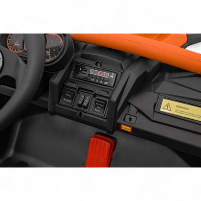 Coche Eléctrico para Niños MAVERICK STYLE RR 4x4 24v Naranja c/ RUEDAS DE GOMA & ASIENTO DE PIEL