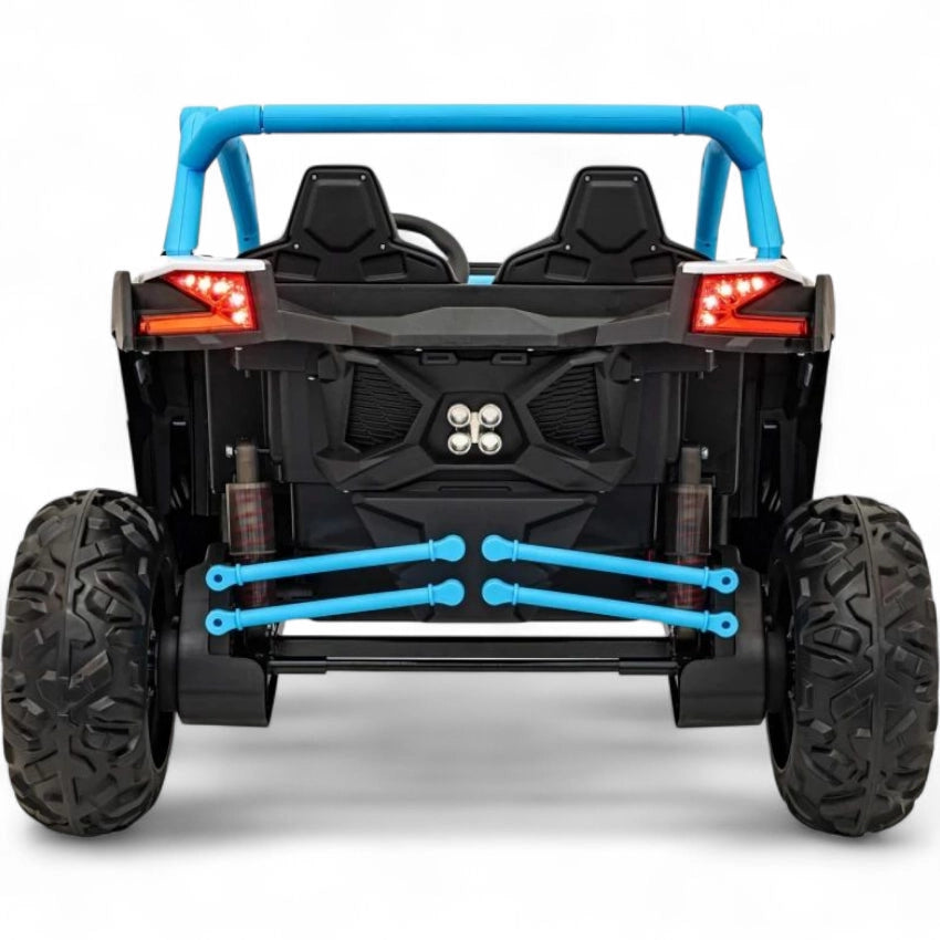 Coche Eléctrico para Niños MAVERICK STYLE RR 4x4 24v Azul c/ RUEDAS DE GOMA & ASIENTO DE PIEL