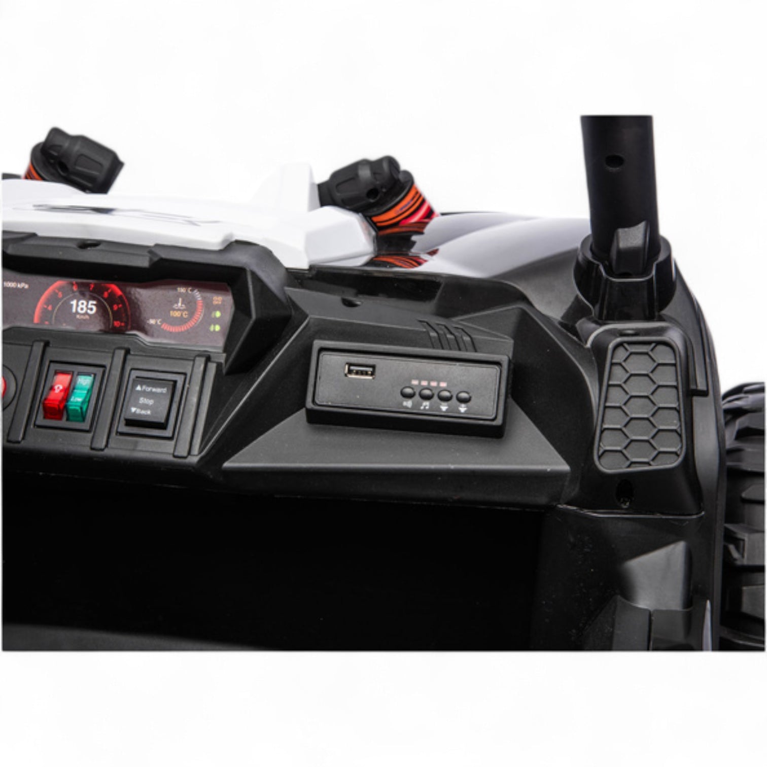 Coche Eléctrico para Niño BUGGY TURBO SPORT 4x4 24v Negro c/ RUEDAS DE GOMA & ASIENTO DE PIEL