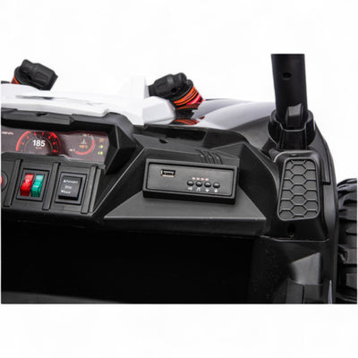 Coche Eléctrico para Niño BUGGY TURBO SPORT 4x4 24v Negro c/ RUEDAS DE GOMA & ASIENTO DE PIEL