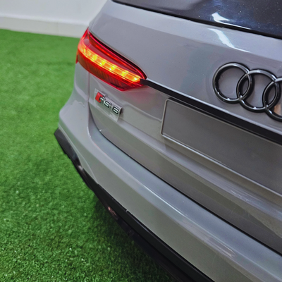 Coche Eléctrico para Niños AUDI RS6 12v Gris c/ RUEDAS DE GOMA & ASIENTO DE PIEL