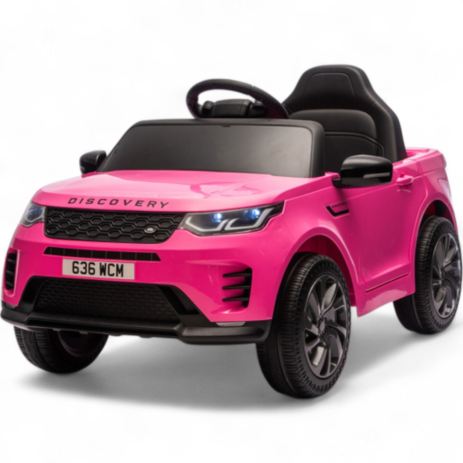 Coche Eléctrico para Niños RANGE ROVER DISCOVERY 12v Negro c/ RUEDAS DE GOMA & ASIENTO DE PIEL