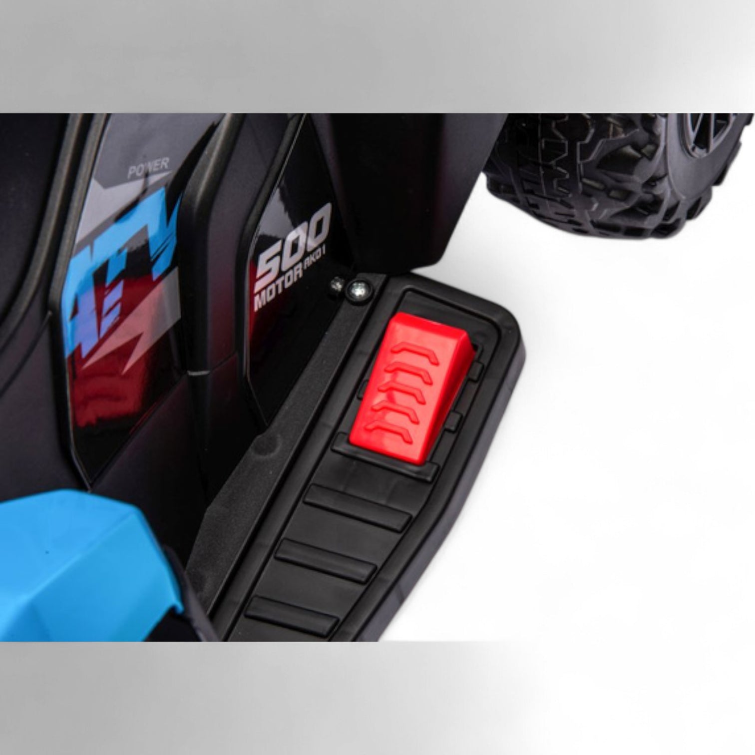 Mini Moto 4 Eléctrica para Niños LITTLE EXPLORER 6v Azul c/ RODAS DE GOMA