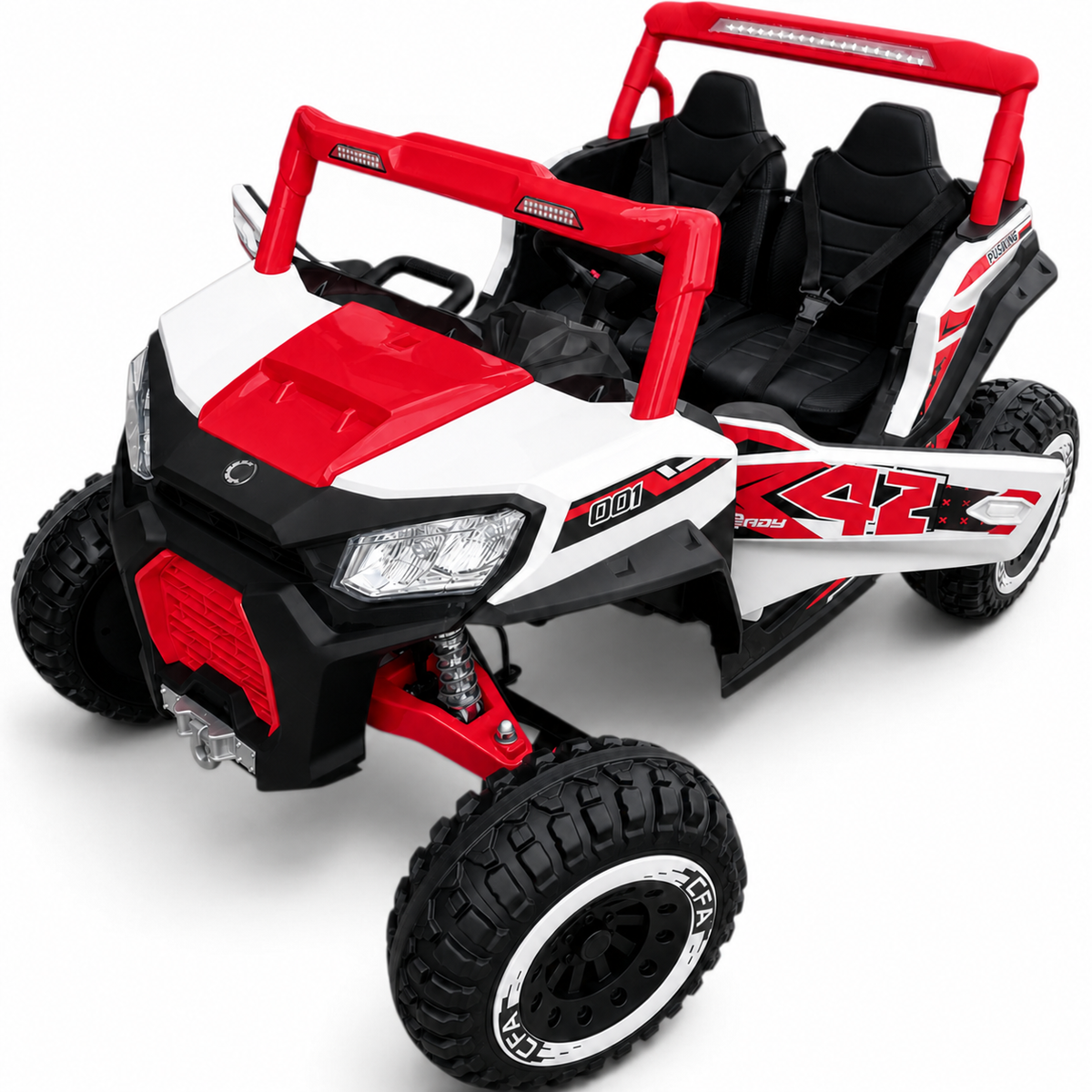 Buggy Pulsating 4x4 24V Vermelho – carro elétrico para criança (vista 12)