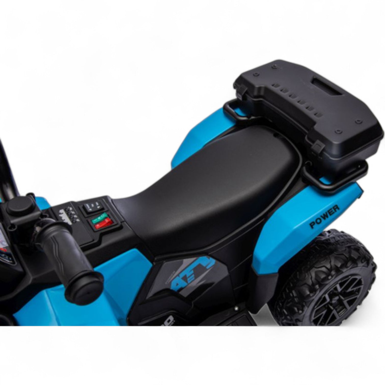 Mini Moto 4 Eléctrica para Niños LITTLE EXPLORER 6v Azul c/ RODAS DE GOMA