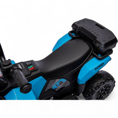 Mini Moto 4 Eléctrica para Niños LITTLE EXPLORER 6v Azul c/ RODAS DE GOMA