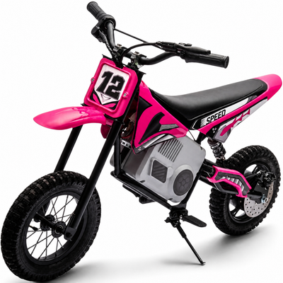 Mota Elétrica para Criança RAPTOR MX 36v Rosa c/ RODAS PNEUMÁTICAS E ASSENTO EM PELE