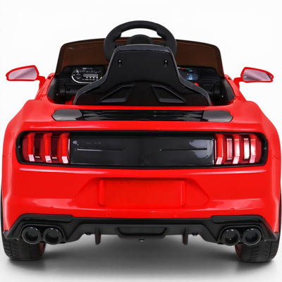 Carro Elétrico para Criança GT Style Vermelho 12v c/ RODAS DE BORRACHA & ASSENTO EM PELE